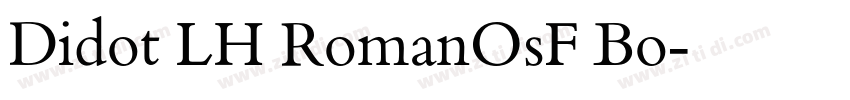 Didot LH RomanOsF Bo字体转换